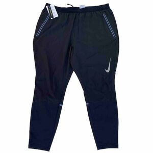 Nike Dri-Fit Running Pants Men Size 2XL Phantom Elite Hybrid Black Inseam 28”